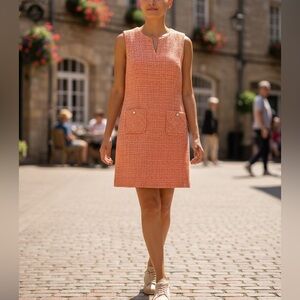 Karl Lagerfield Tweed Sleeveless Dress Women’s Size 12